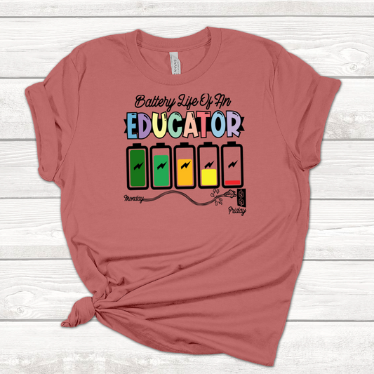 Battery Life of an Educator Shirt
